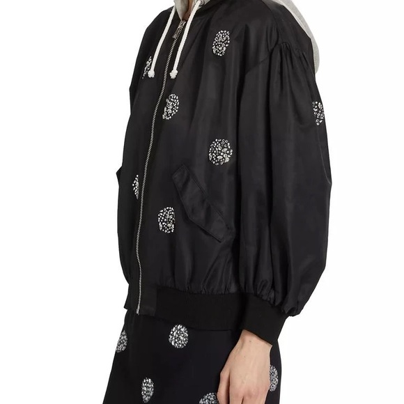 Cinq à Sept Women’s Ollie Crystal-Embellished Bomber Jacket - Picture 4 of 6